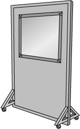 Glass X-Ray Barrier Drawing